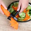 1PC Spiral Cutter Carrot Radish Potato Slicer Fruits Peeler Carving Flower Device Kitchen Vegetable Cutter Slicer Tool