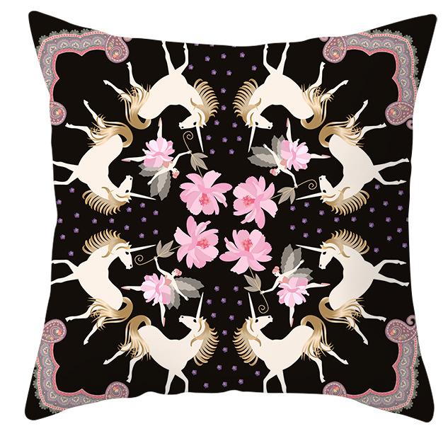 Mandala Ethnic Style Printed Peach Skin Velvet Pillowcase, Bohemian Home Pillow and Cushion Cover