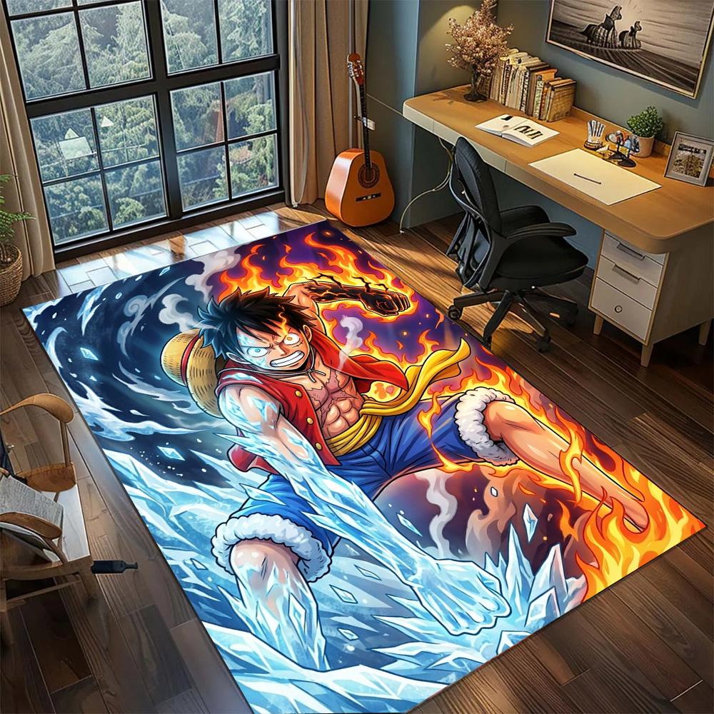 

One Piece!Rug Carpet Large Area Rug Non Slip Washable Floor Mat Gamer Room Bedroom Home Decor 60x90cm