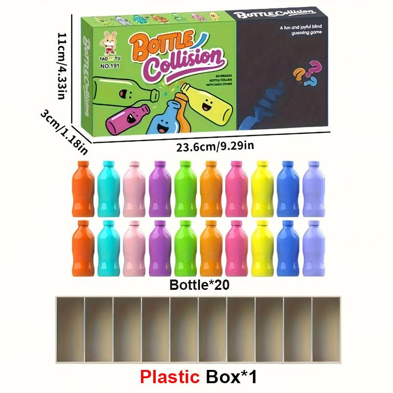 Fun Bottle Color Guessing Challenge Game Bottle Matching Set Multiplayer Interactive Memory Logic Training Board Table Game Gift