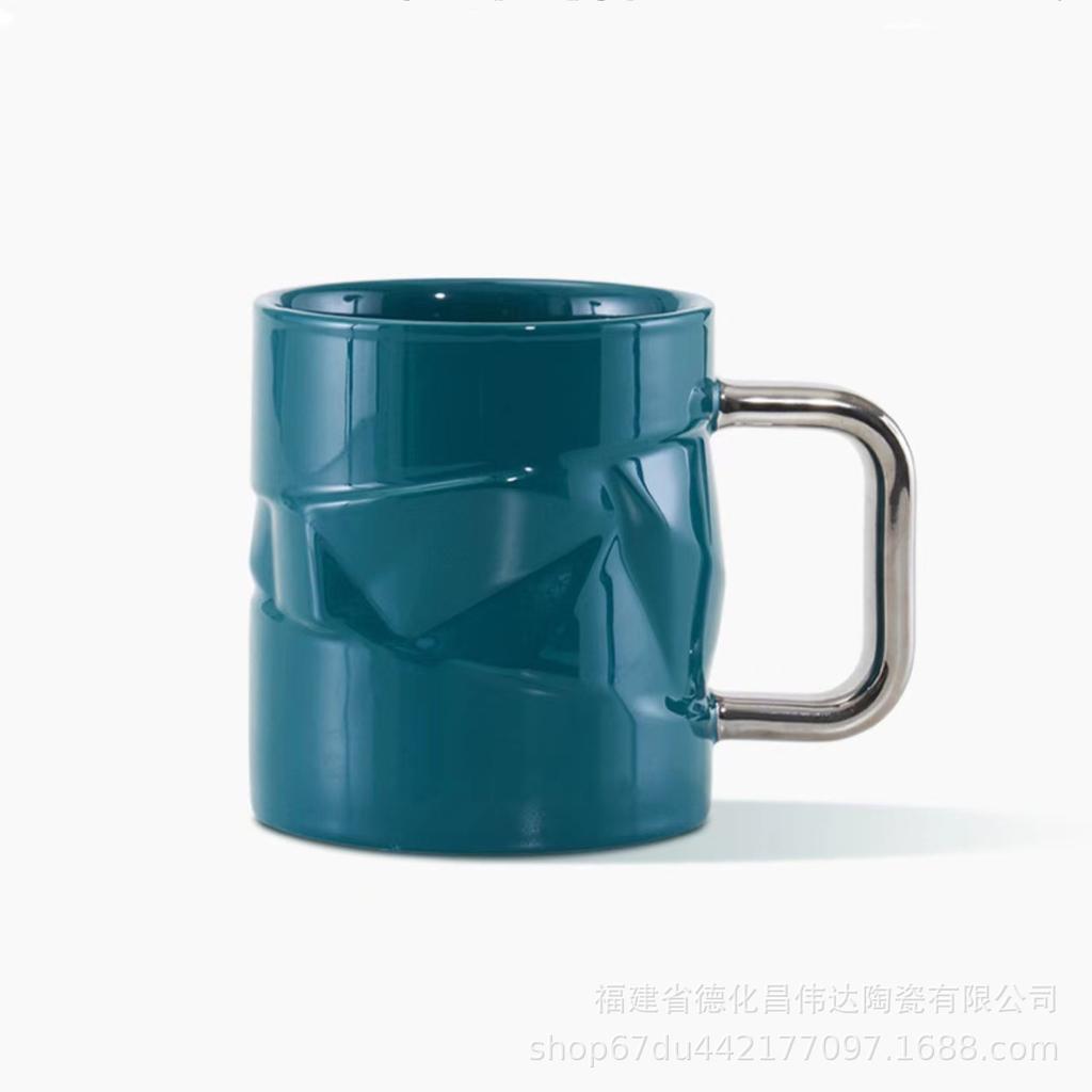 Gift-Giving High-Value, Xingba Relief Ceramic Cup, Coffee Cup, Drinking Cup, Support Fixed Printing