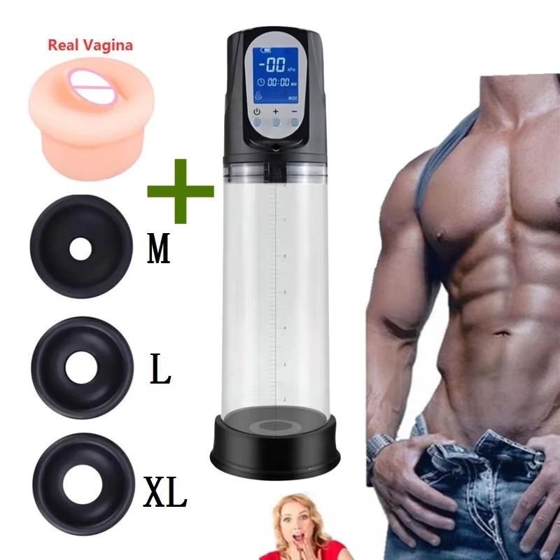 2024 Penis Pump For Enlargement Electric Vacuum Pump Enhanced Extend Penis with 7 Suction Levels Waterproof Sex Toy Masturbators For Men
