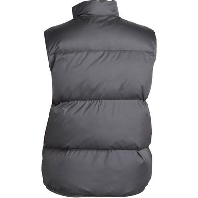 Solid Color Logo Stand Collar Cotton Vest Men Vests Gray FB7374-068