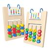 Four-Color Double-Sided Wooden Educational Game for Early Learning and Color Recognition