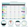 Layout Multicolore Planner Annuale 2027 Calendario Cartaceo Foglio Pianificatore Pianificazione Ufficio Domestico