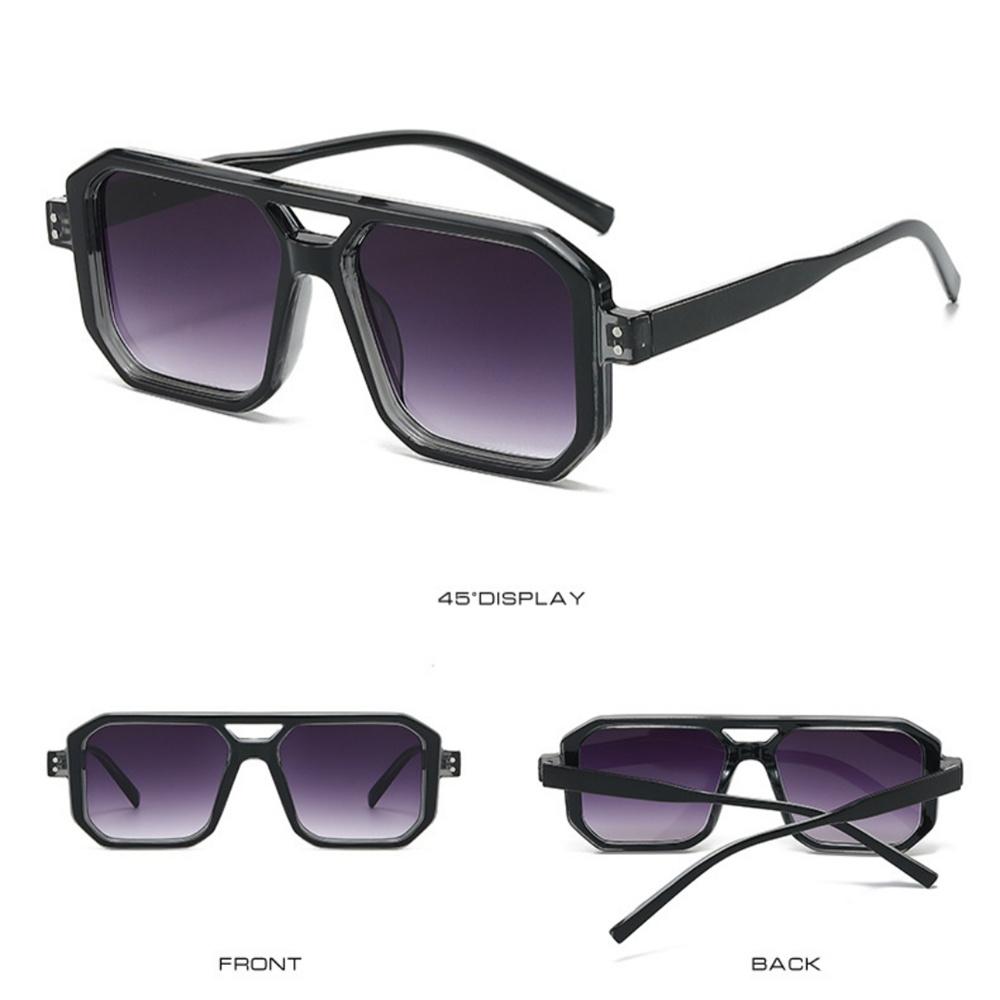 

Men s Sunglasses Trend Square Sun Glasses Cyber Punk UV400 Protective Shades Yellow Black Lens Large Eyepiece New Anti UV4 чорний колір сірий