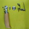 Taglio Lama Coltello in Pelle per Fai da Te Manico in Legno Artigianato della Pelle Taglio Manuale Combinazione Coltello Multifunzione Bordo di Rifinitura