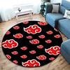 Berühmter Cartoon NARUTO Protagonist Uzumaki Naruto runder Teppich weiche Heimdekoration rutschfeste Fußmatte Outdoor Picknickmatte Teppich M6