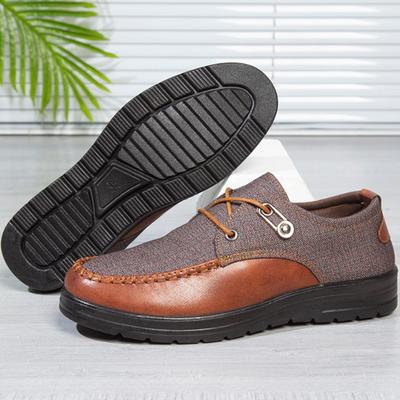 Übergröße Herren Canvas Schuhe Atmungsaktiv Weiche Sohle Freizeitschuhe für Herren Mode Leichte Slipper Komfort Rutschfest Fahrschuhe