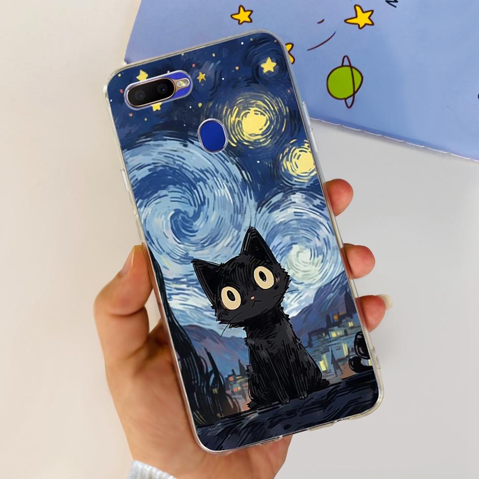 Silikon-Handyhülle für OPPO A5S Hülle AX5s CPH1909 Weiche TPU-Rückseite Für Oppo A7 AX7 CPH1901 CPH1903 Hüllen Capa Coque Fundas