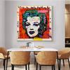 Retro Women Head Graffiti Obrazy na plátně Street Pop Art Plakáty a obrazy Nástěnné obrazy do obývacího pokoje Cuadros