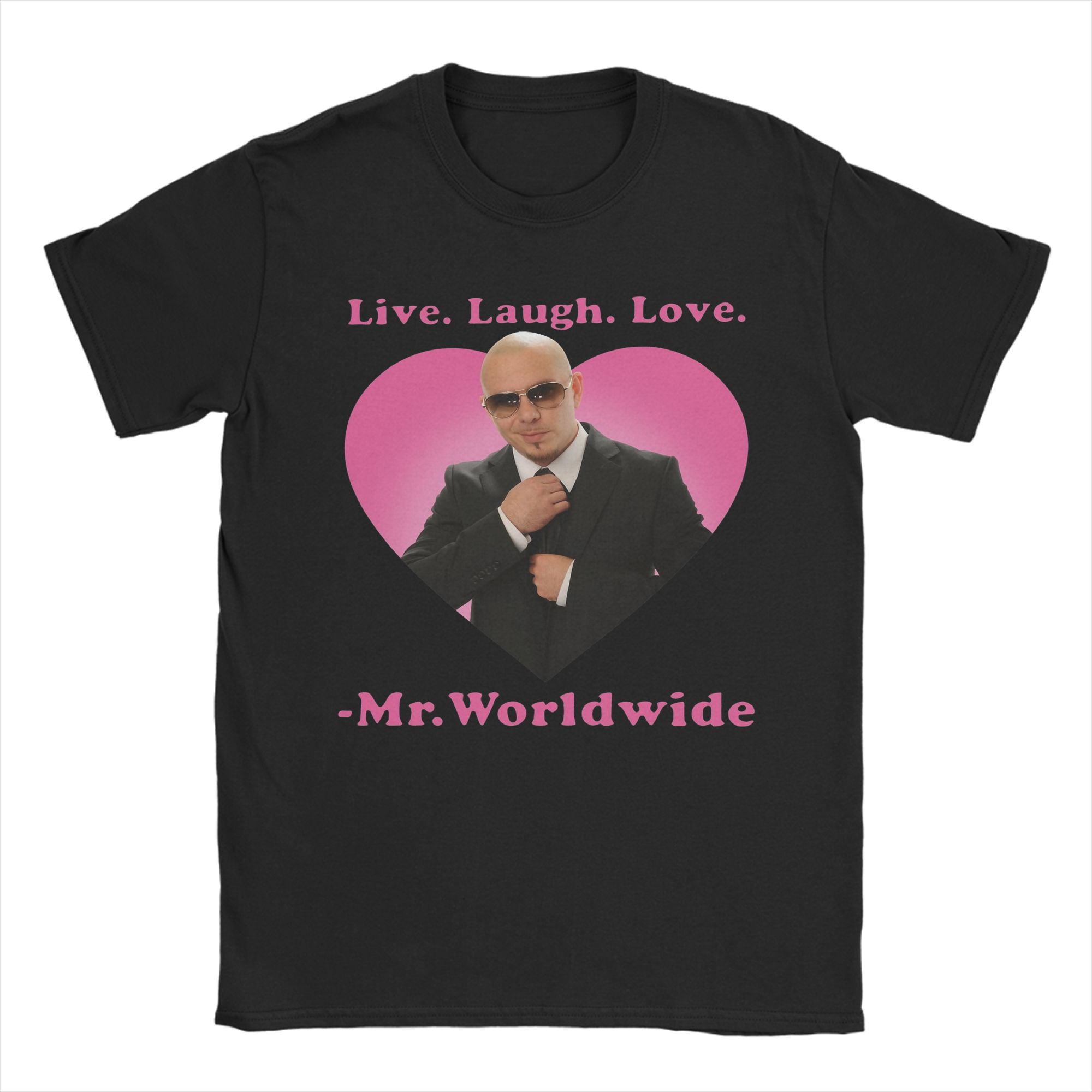 XIXI Fashion Pitbull Mr Worldwide Heren T-shirt Vintage T-shirts Korte Mouw O-Hals T-shirt 100% Katoen Kleding in Grote Maten 3XL