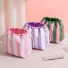 Borsa per cosmetici con coulisse da donna Borsa da viaggio per cosmetici Borsa per trucco femminile Custodia per cosmetici portatile impermeabile da toilette