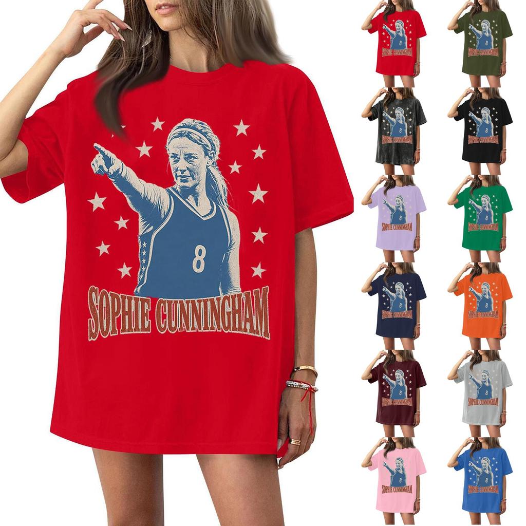 Family Matching Casual Letter Print Short Sleeve T-Shirt for Adults and Kids