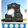 BEPAN Outdoor Leisure Sports Fishing Vest Mesh Breathable Vest Outdoor Mountaineering Multi Pocket Vest