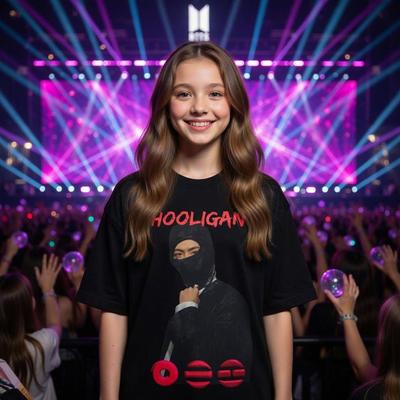 Maglietta Grafica BTS ARMY Estate 2026 Alta Qualità, Outfit Concerto Kpop, Merchandising Fan Bangtan Prodotto Caldo