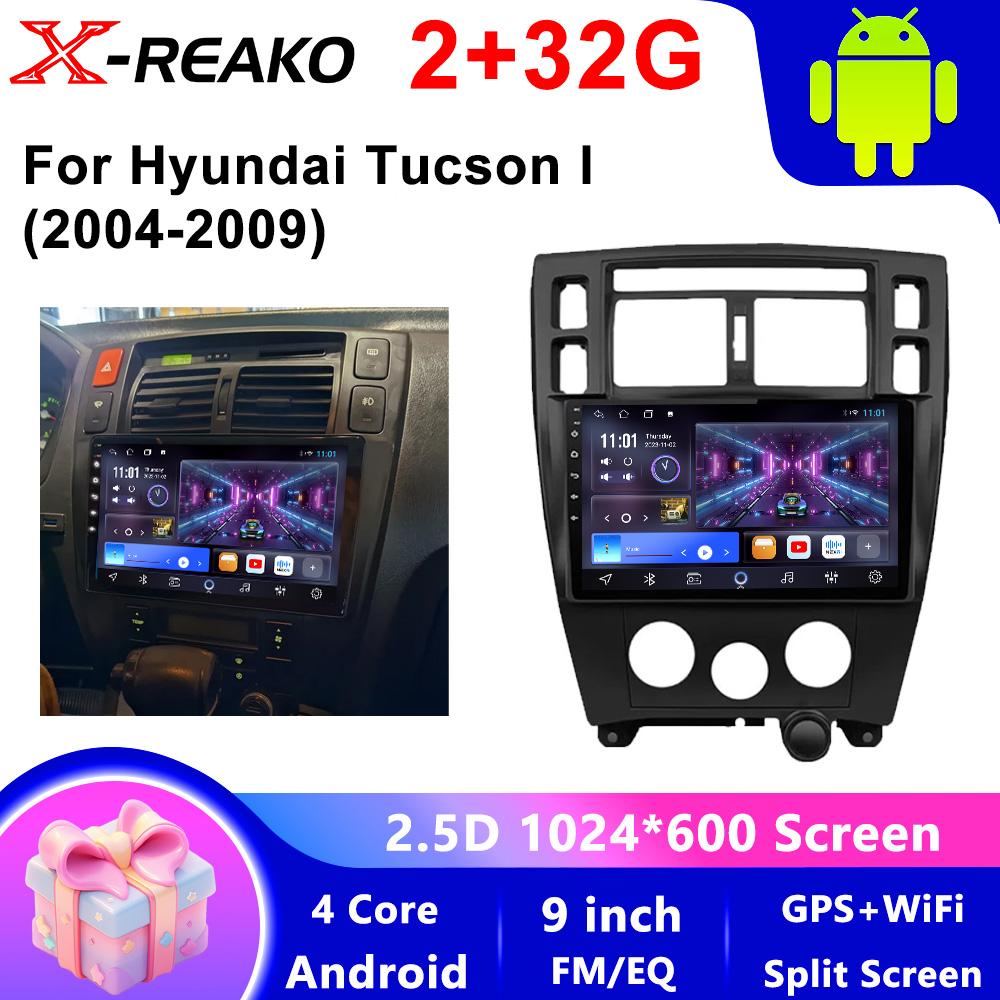 Android Auto for Hyundai Tucson 2004 2005 2006 - 2009 Car Radio Multimedia Video Player GPS Navigation Carplay Wifi Head Unit