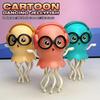 Dancing Jellyfish Toys for Kid Automatic Obstacle Avoidance Crawling Walking Electric Jellyfish with Light Music Christmas Gifts