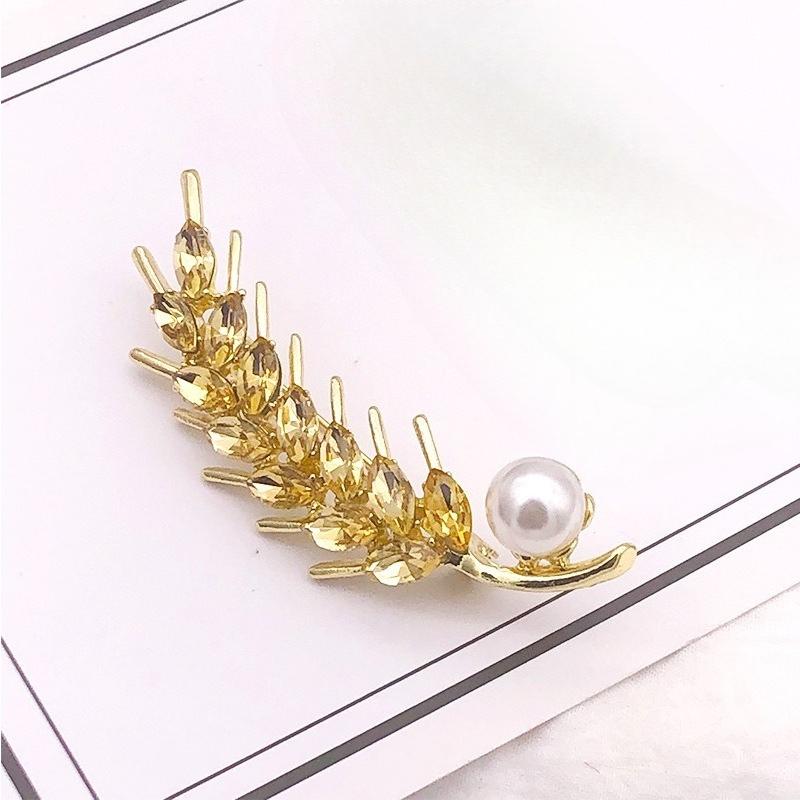 Brooch with Wheat Ears - Sophisticated, Niche, High-end, Premium Women's Retro Pearl Pin