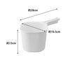 Yamazaki Tower Magnetic X D28 X Floating Wall 3607 Bucket, White, Approx. W16.5 H13cm, Storage,