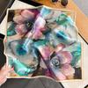 Silk Scarf Bandana Women Square Scarves Wrap Kerchief Elegant Spring Fashion Luxury High Quality Headband Hijab Shawls