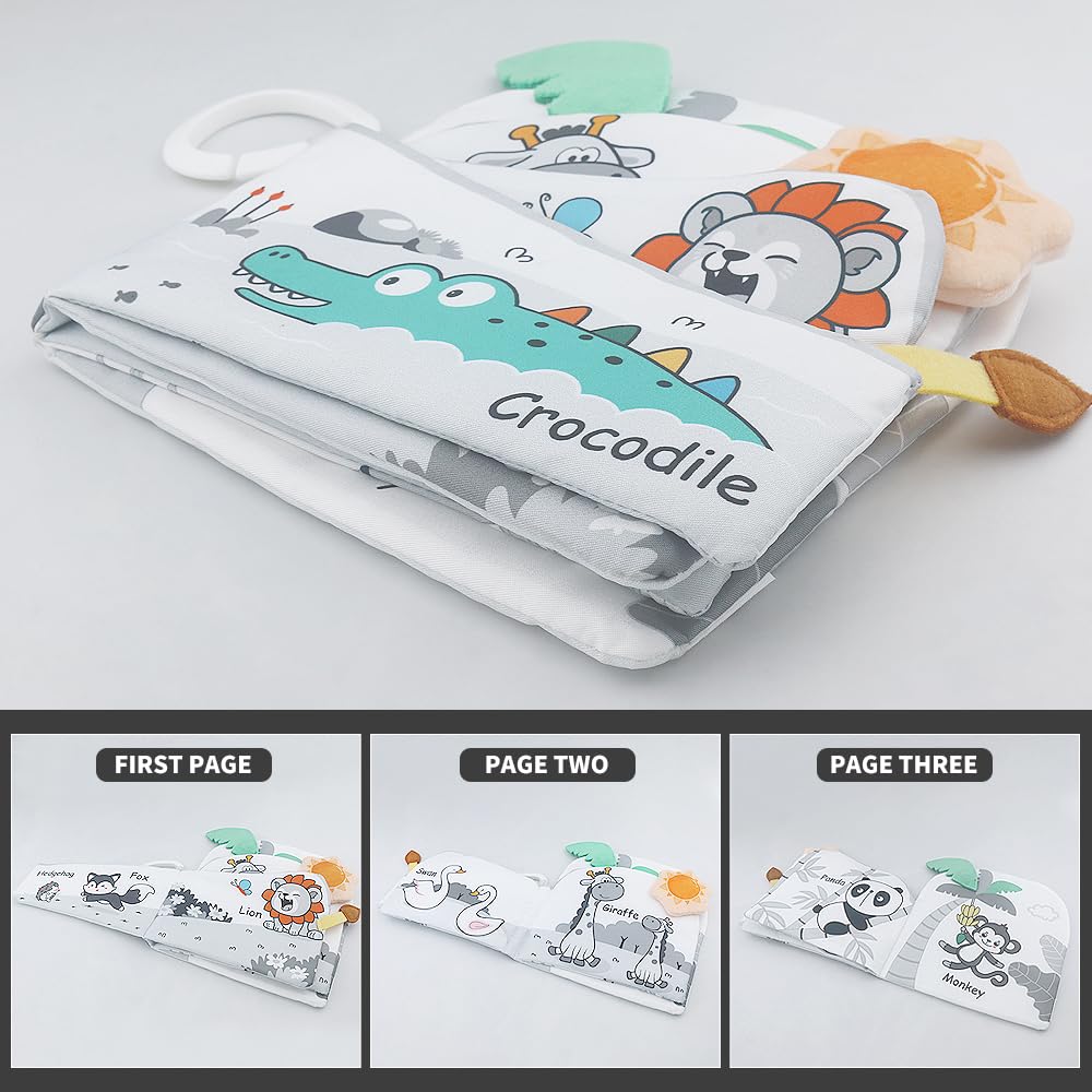 Bujaczek dla niemowlaka Zabawka Wysoki kontrast Czarno-biały Mobil do podróży Zabawka Aktywność Mocowanie do wózka i łóżeczka z pałąkiem z wiszącymi zabawkami, Pałąk, Łuk, (Mori)