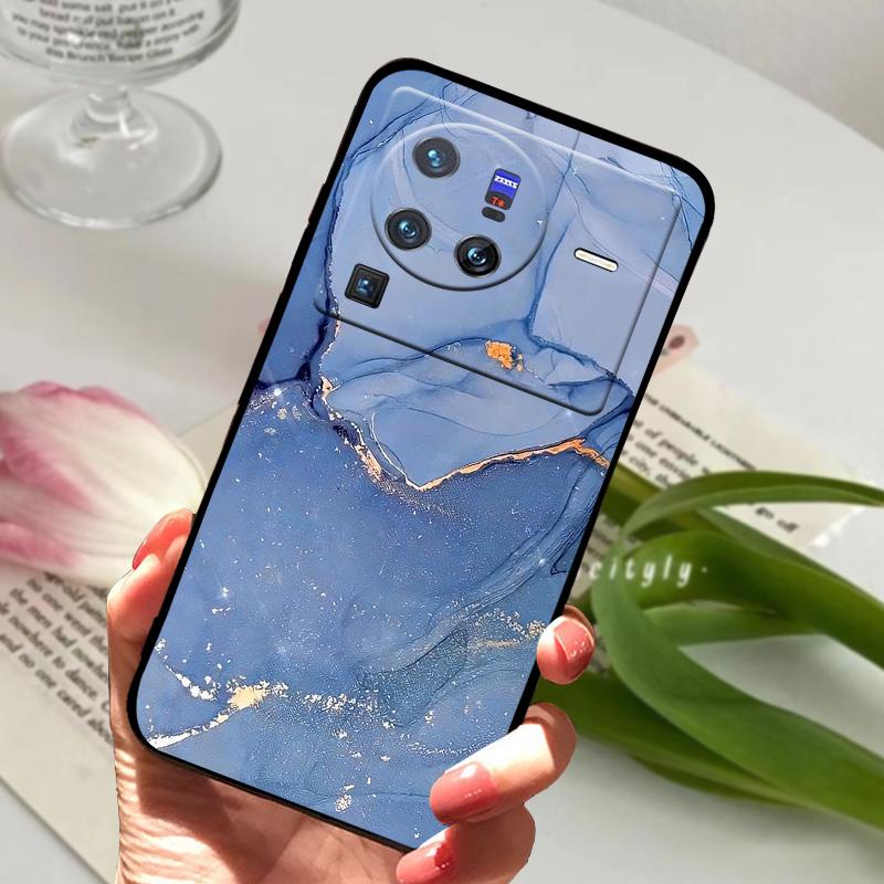 Soft Silicone Case For vivo X80 Pro 5G Coque X 80 Fashion TPU Phone Cover For Vivo X70 Pro Shockproof Bumper Shells Cute Cartoon