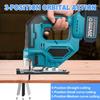 20V 2700RPM Cordless Jigsaw High Power Electric Curved Saw Portable Multi-Function Woodworking Power Tool