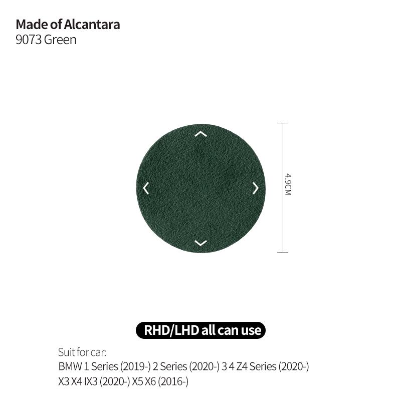 AAAPH1 For BMW 1er/2er/3er/4er/z4 Series Made of Alcantara Multimedia Switch Knob Trim Sticker Car Interior Custom Tuning Accessories