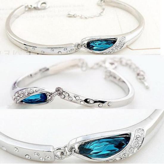 Bracelet Elegant Skin-friendly Rhinestone Fashion Bracelet Bangle for Dating