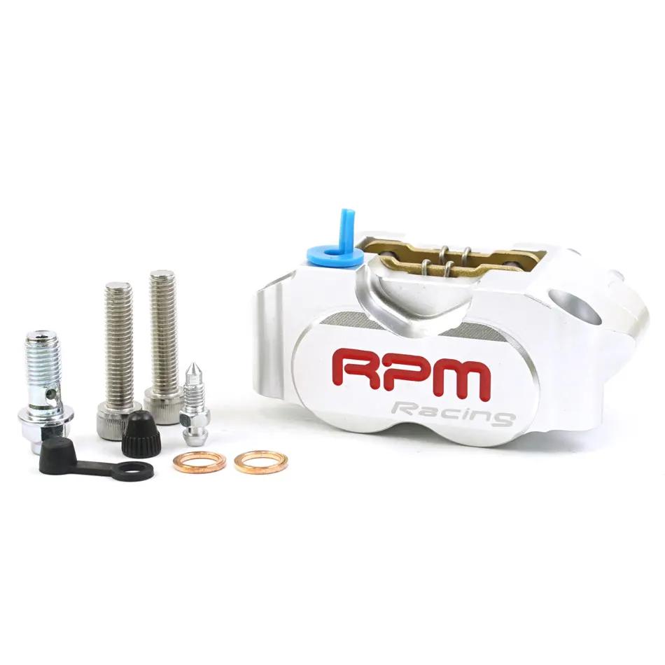 RPM Caliper Motorcycle Disc Rotor Brake Caliper 82mm Pitching Universal 200mm 220mm Disc Floating Rotor with Adapter Bracket