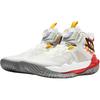 Li Ning Childrens Pioneer Team 3 V3 Comfortable Versatile Mid-Top Basketball Shoes Kids basketball shoes Red Gray YKBU038-5