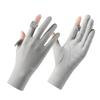 Sun Protection Gloves UV Proof Thin Summer Anti Slip Breathable Sunshade Driving and Riding Touch Screen Ice Silk Gloves for Men and Women