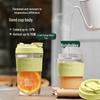 Vanow Portable Glass Coffee Cup with Handle & Straw