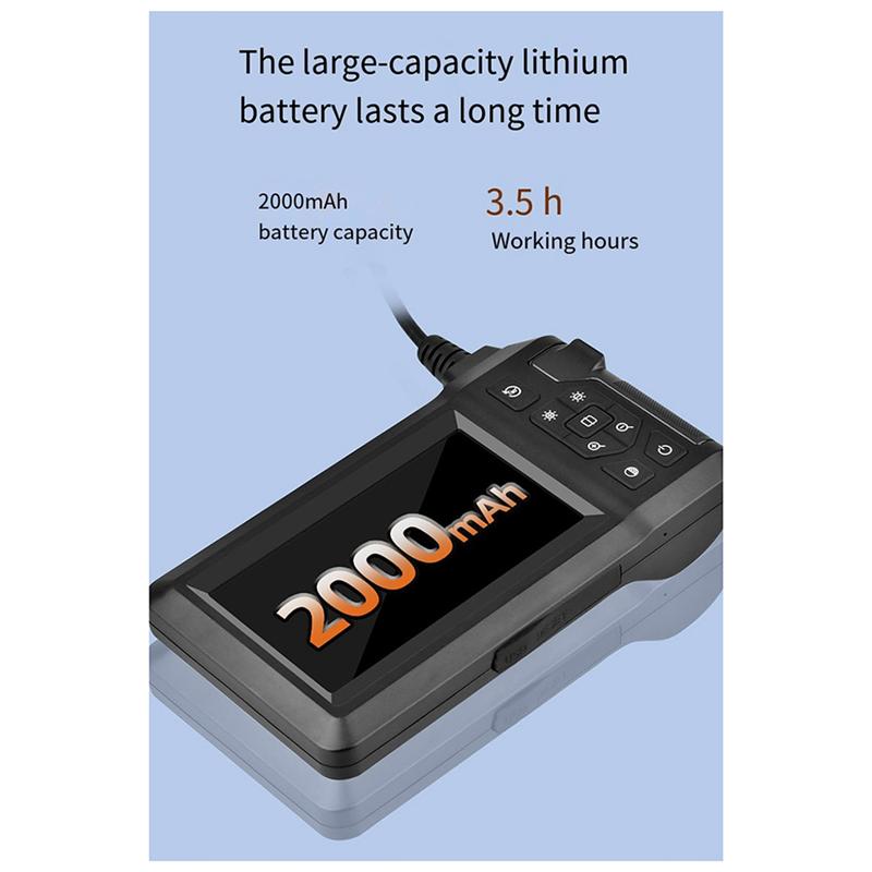 A96I-Industrial Pipeline Endoscope With Light 4.3-Inch LCD HD Digital Camera Handheld Waterproof Sewer Inspection Camera