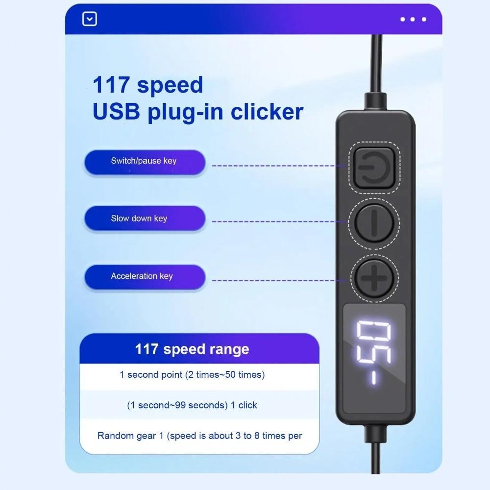 Digitální displej Automatický kliker Více rychlostí Automatické lajkování Dotykové zařízení Aplikace pro telefon