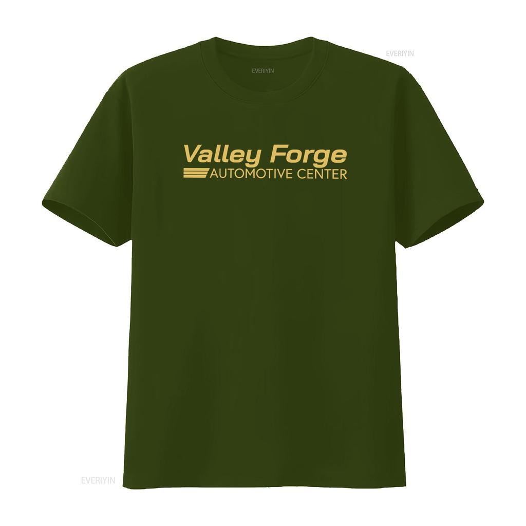 Valley Forge Automotive Center T Shirt Car And Tires Store Merch Funny Tv Show Design High Quality Vintage Washed Slightly