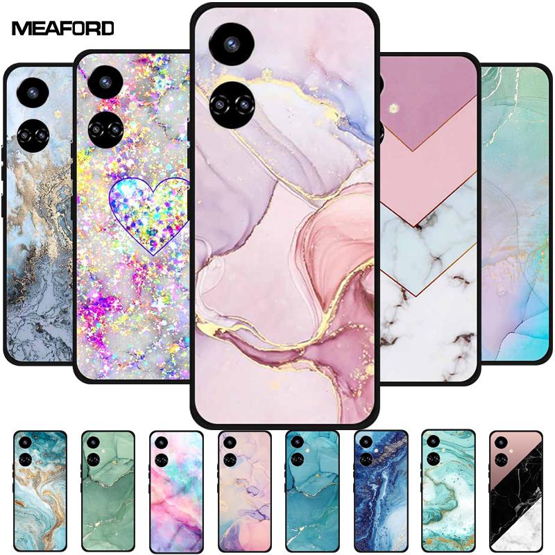 For Tecno Camon 19 Cases 19Neo 19Pro 4G 5G Marble Soft TPU Silicone Back Covers for Tecno Camon 19 Pro 5G Cases Shockproof Shell