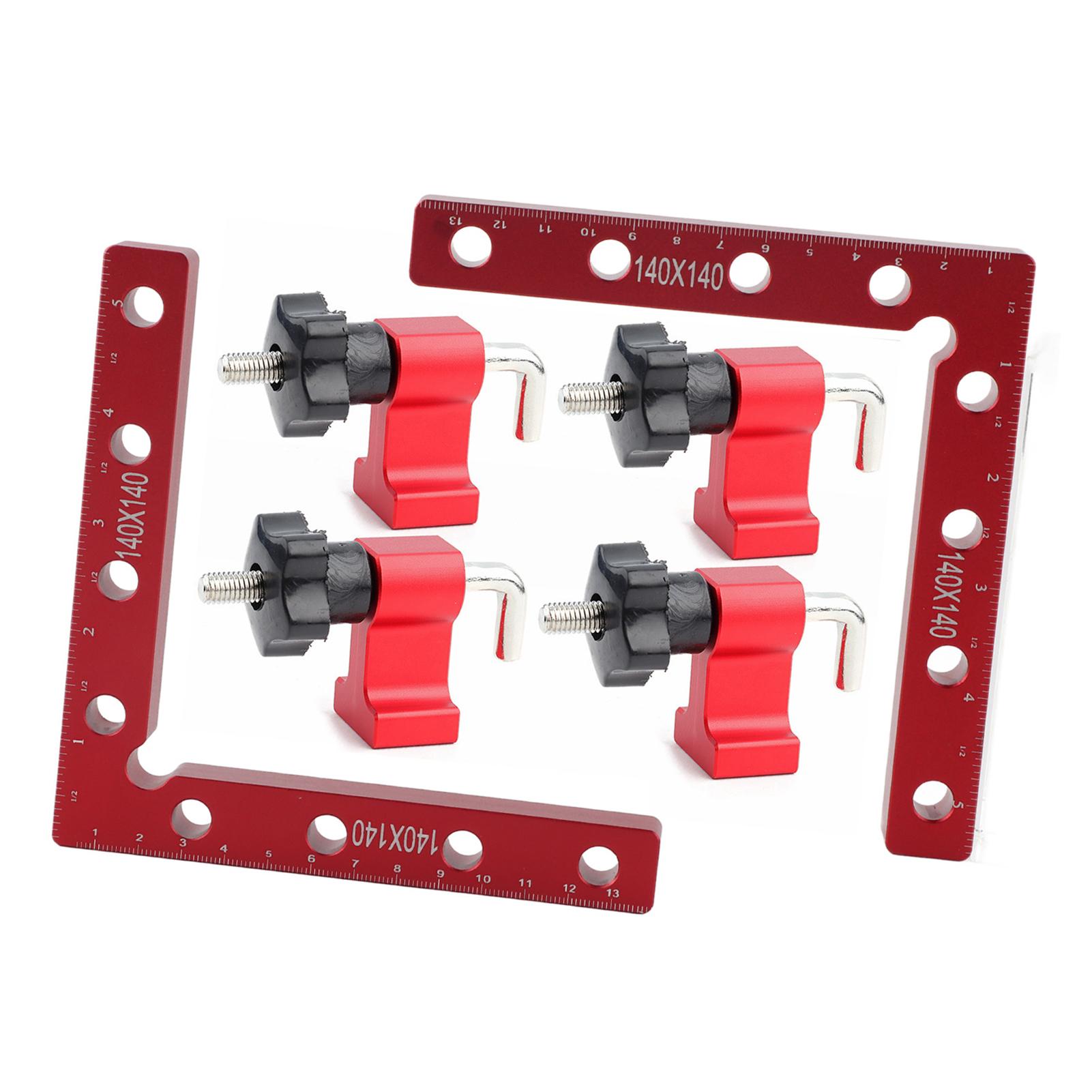 

90-градусная линейка для позиционирования под прямым углом, Г-образная, зажим для крепления плотницких панелей 140x140 мм, 140X140 мм