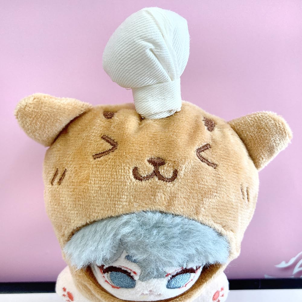 Bread-shaped Stuffed Animal Costume Cap for 10cm Cats, Plush Clothes, Costume Accessories, Otaku Activities, Dolls, Mascots, Kpopdoll Costumes [Used]