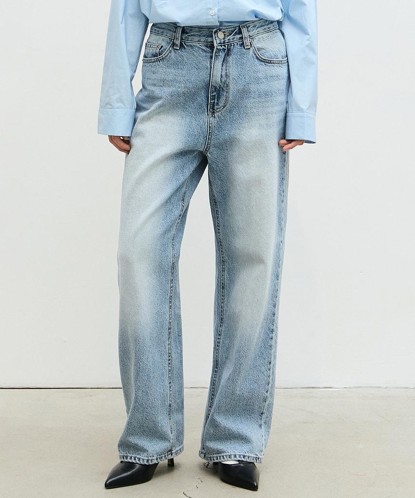 Nigaennikol Minimal Washing Wide Denim_Blue