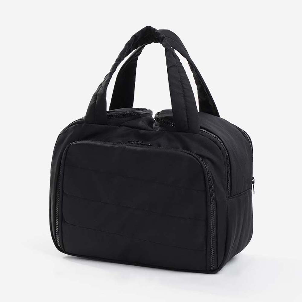 Kawaii Portable Toiletry Bag Cotton Pouches Bag Organizer Zipper Solid Color Cosmetic Bag  Kids