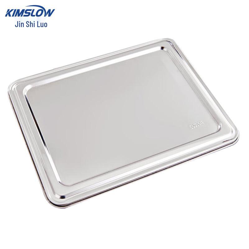 Jinshiluo K5441 304 Stainless Steel Divided Cafeteria Tray 304 Stainless Steel Meal Tray