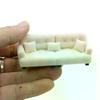 Dollhouse Miniature Simulation Flocking Sofa Model Mini Living Room Furniture Decoration Pretend Play Toys Props DIY Craft