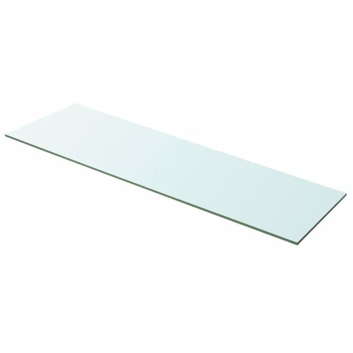 VidaXL Panneau pour étagère Verre transparent 100 x 30 cm
