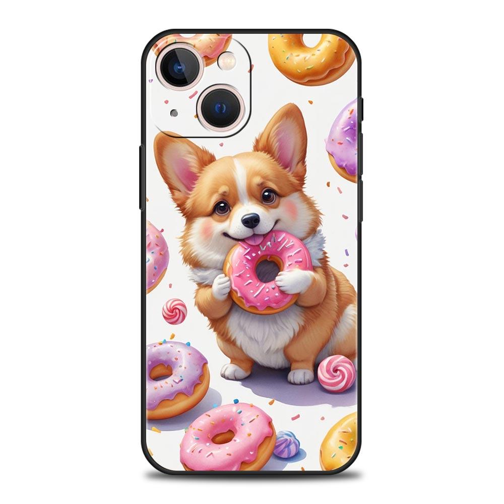 Cute Corgi Dog Phone Case Cover for iPhone 17 16 15 14 13 12 Pro Max 11 Pro Max 17 AIR Plus Shockproof Soft TPU Shell Fundas Bag