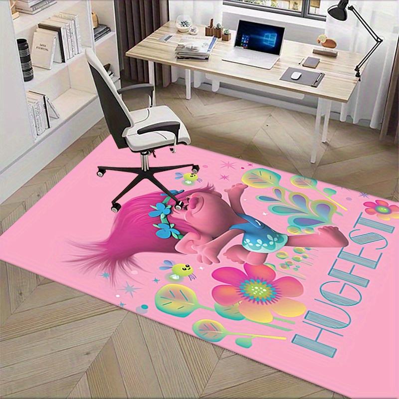Hugfest, Trolls, Poppy Office Carpet Soft Polyester Entrance Carpet Washable Non-slip Machine Washable Indoor Carpet Living Room Bedroom Din