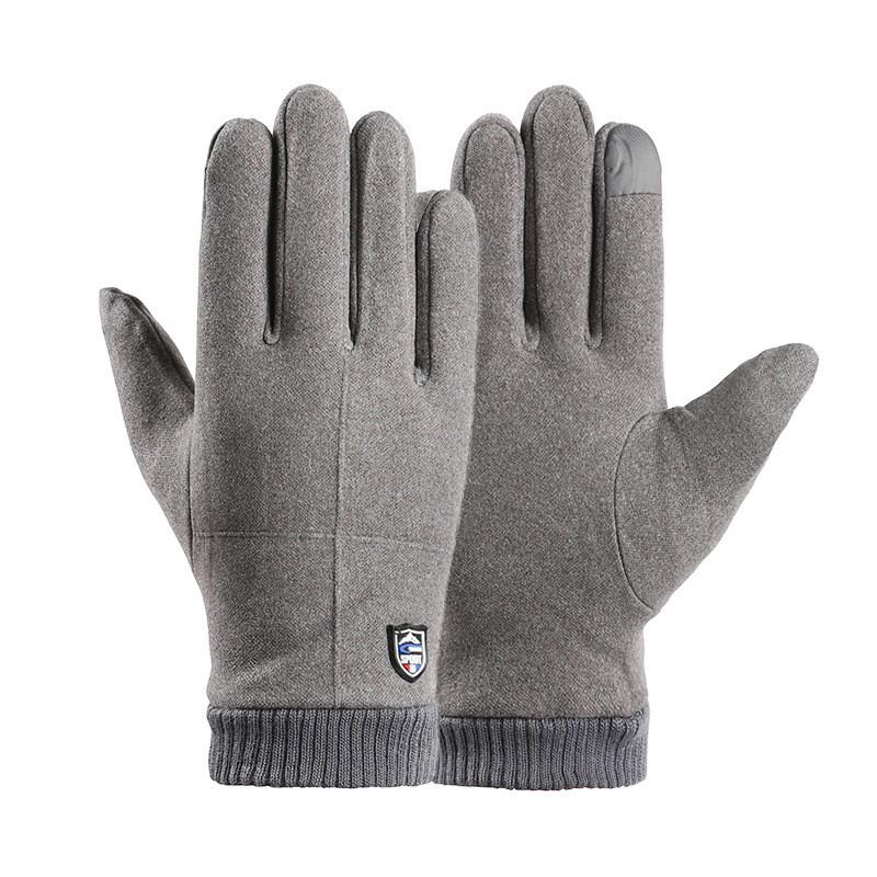 Unisex Winter Rabbit Plush Fleece Gloves - Thick, Windproof, Coldproof, Touchscreen-Ready for Outdoor Cycling