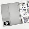 A4 Silver Embossed Card Album K-Pop Photocard Binder, Photo Sleeve, Polaroid & Postcard Holder, Large Collectible Organizer