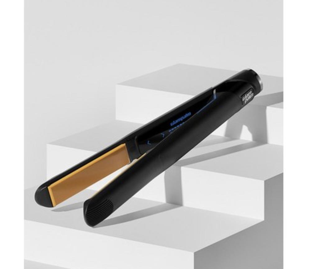 GLAMPALM Classic Flat Hair Straightener Medium with Cap GP201-T1.0 Smooth Styling Frizz Control 1 Unit Ceramic Styling Iron Professional Styler